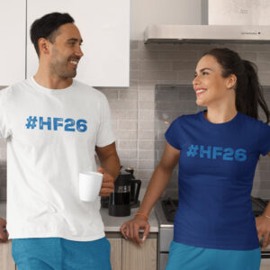 Adult #HF26 Tee (Blue Logo)