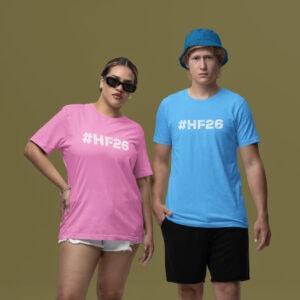 Adult #HF26 Tee (White Logo)