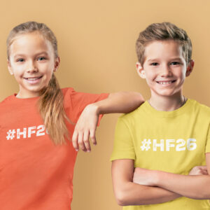 Kids #HF26 Tee (White Logo)