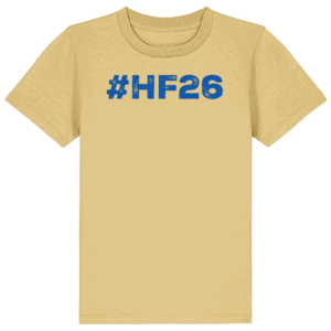 Kids #HF26 Tee (Blue Logo)