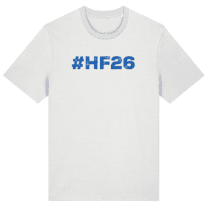 Adult #HF26 Tee (Blue Logo)